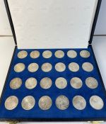10 DM Olympia 1972 München Deutschland komplett Satz 24 Silbermünzen in Kassette