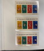 54 x Bund Block 8 Olympiade München 1972 Sonderstempel Sammlung