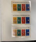 54 x Bund Block 8 Olympiade München 1972 Sonderstempel Sammlung