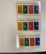 54 x Bund Block 8 Olympiade München 1972 Sonderstempel Sammlung