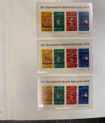 54 x Bund Block 8 Olympiade München 1972 Sonderstempel Sammlung