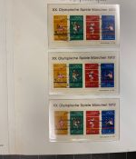 54 x Bund Block 8 Olympiade München 1972 Sonderstempel Sammlung