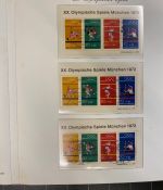 54 x Bund Block 8 Olympiade München 1972 Sonderstempel Sammlung