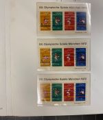 54 x Bund Block 8 Olympiade München 1972 Sonderstempel Sammlung