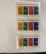 54 x Bund Block 8 Olympiade München 1972 Sonderstempel Sammlung