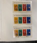 54 x Bund Block 8 Olympiade München 1972 Sonderstempel Sammlung
