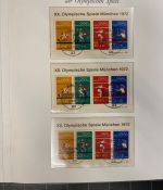 54 x Bund Block 8 Olympiade München 1972 Sonderstempel Sammlung