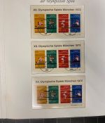 54 x Bund Block 8 Olympiade München 1972 Sonderstempel Sammlung