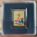 Goldbarren - Motivbarren Pin Up ROSE - Feingold 1/500 Unze Gold 999 - Tschad 500 F