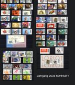 BUND / BRD Jahrgang 2023 postfrisch + selbstklebende komplett MIT/OHNE 3801