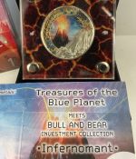 GHANA 2019 - INFERNOMANT I - Blue Planet Bull and Bear 1 Oz Silber Münze
