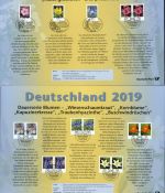 BUND BLUMEN Waagerechte Paare gestempelt BERLIN/BONN - 2005-2020 ==> AUSSUCHEN!