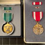 US MILITARY Army Meritorious Service & For Military Merit Medal Orden in Etui