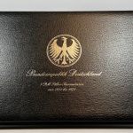 Münzkassette Schatulle für 5 DM Münzen Silberadler von 1951-1974 - gebraucht