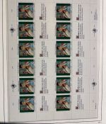 UNO Genf 1989-2013 Bogen Sammlung postfrisch in Leuchtturm Klemmbinder