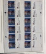 UNO Genf 1989-2013 Bogen Sammlung postfrisch in Leuchtturm Klemmbinder