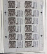 UNO Genf 1989-2013 Bogen Sammlung postfrisch in Leuchtturm Klemmbinder