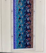 UNO Genf 1989-2013 Bogen Sammlung postfrisch in Leuchtturm Klemmbinder