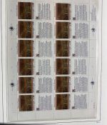 UNO Genf 1989-2013 Bogen Sammlung postfrisch in Leuchtturm Klemmbinder