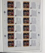 UNO Genf 1989-2013 Bogen Sammlung postfrisch in Leuchtturm Klemmbinder