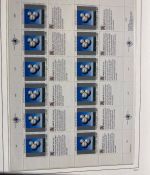 UNO Genf 1989-2013 Bogen Sammlung postfrisch in Leuchtturm Klemmbinder