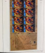UNO Genf 1989-2013 Bogen Sammlung postfrisch in Leuchtturm Klemmbinder