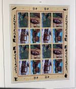 UNO Genf 1989-2013 Bogen Sammlung postfrisch in Leuchtturm Klemmbinder