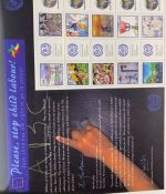 UNO Genf 1989-2013 Bogen Sammlung postfrisch in Leuchtturm Klemmbinder