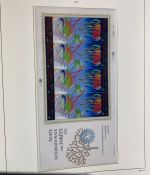 UNO Genf 1989-2013 Bogen Sammlung postfrisch in Leuchtturm Klemmbinder