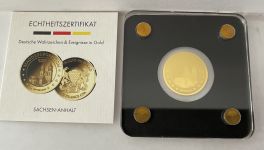 Goldmünze TSCHAD 2020 - 1/500 Oz Gold 999 - Magdeburger Dom / Sachsen Anhalt