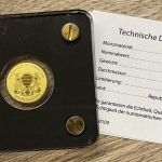 Goldmünze 2020 - 1/500 Oz Gold 999 - 30 Jahre Mauerfall - Brandenburger Tor