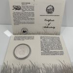 MONGOLEI - 25 TUKHRIK 1987 PP - SNOW LEOPARD SCHNEELEOPARD - 925 Silber WWF