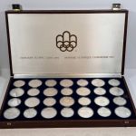 Kanada 14 x 5 + 14 x 10 Dollars - Olympiade Montreal 1976 - 925er Silber - Box