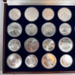 Kanada 14 x 5 + 14 x 10 Dollars - Olympiade Montreal 1976 - 925er Silber - Box