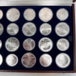 Kanada 14 x 5 + 14 x 10 Dollars - Olympiade Montreal 1976 - 925er Silber - Box