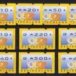 Bund, ATM 3.3 TS1 postfrisch - komplett alle mit dreistelliger Zählnummer!