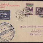 Zeppelin Brief LZ 127 Landungsfahrt nach Ungarn Ungarische Post Sieger 102 Bb