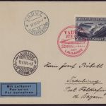 Zeppelin Brief LZ 127 Fahrt Vaduz-Lausanne 1931 Sieger 110 B
