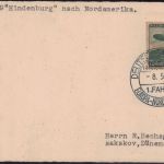 Zeppelin Brief LZ 129 1. Nordamerikafahrt Bordpost 1936 Sieger 407 A