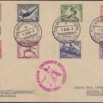 Zeppelin Brief LZ 129 Olympiafahrt Bordpost 1936 Sieger 427 Bb