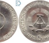 DDR 5 Mark 1970 - Wilhelm Conrad Röntgen - stempelglanz - J.1530