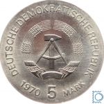 DDR 5 Mark 1970 - Wilhelm Conrad Röntgen - stempelglanz - J.1530