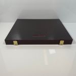 Münzkassette Münzenbox Schatulle Münzen Aufbewahrung Holzkassette für 12 Münzen.