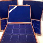 3 x Münzkassette Münzenbox Schatulle Münzen Aufbewahrung Holzkassette für 12 Münzen.