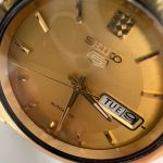 SEIKO 5 Automatic 21 Jewels 39mm - Day Date Funktion - Vintage - vergoldet