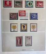 BERLIN 1949-1990 Sammlung postfrisch komplett Lindner Vordruck in 2 Ringbindern