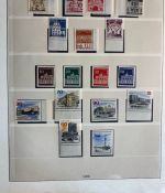 BERLIN 1949-1990 Sammlung postfrisch komplett Lindner Vordruck in 2 Ringbindern