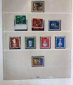 BERLIN 1949-1990 Sammlung postfrisch komplett Lindner Vordruck in 2 Ringbindern