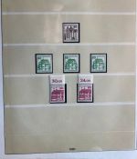 BERLIN 1949-1990 Sammlung postfrisch komplett Lindner Vordruck in 2 Ringbindern