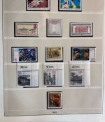 BERLIN 1949-1990 Sammlung postfrisch komplett Lindner Vordruck in 2 Ringbindern